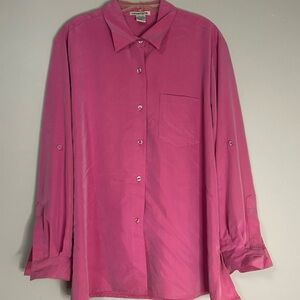 Notations Vibrant Pink Blouse, Size L